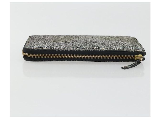 GUCCI Cartera Larga de Cuero Outlet Plata 332747 Auth YKZ1403A - vista 6