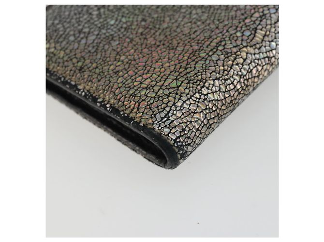 GUCCI Cartera Larga de Cuero Outlet Plata 332747 Auth YKZ1403A - vista 9