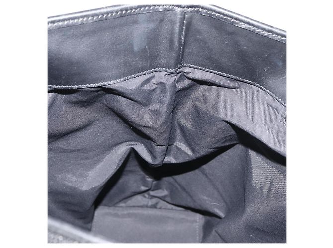 Borsa Tote GG Canvas Gucci Nera Argento 31243 Auth 176607 Nero - vista 18