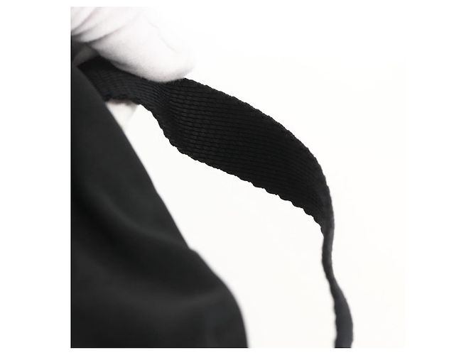 Zaino PRADA in nylon nero argento Auth 175381 - vista 14
