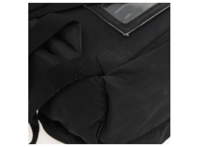 Zaino PRADA in nylon nero argento Auth 175381 - vista 20