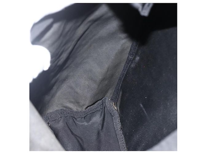 Zaino PRADA in nylon nero argento Auth 175381 - vista 25