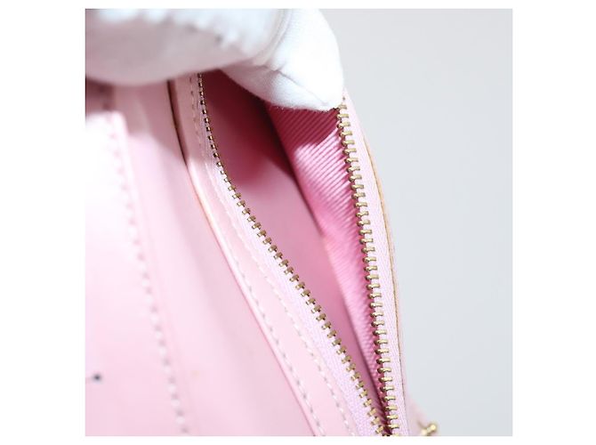 LOUIS VUITTON Carteira Walker Monogram Vernis Rosa Marshmallow M91035 Auth BA11791 - vista 11