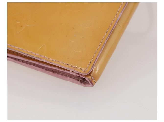 LOUIS VUITTON Carteira Walker Monogram Vernis Rosa Marshmallow M91035 Auth BA11791 - vista 14
