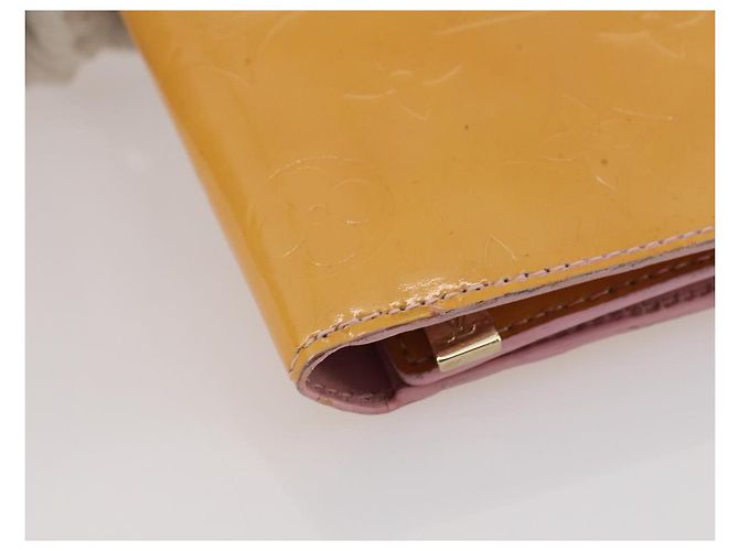 LOUIS VUITTON Carteira Walker Monogram Vernis Rosa Marshmallow M91035 Auth BA11791 - vista 15