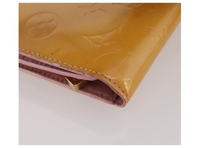LOUIS VUITTON Carteira Walker Monogram Vernis Rosa Marshmallow M91035 Auth BA11791 - vista 16