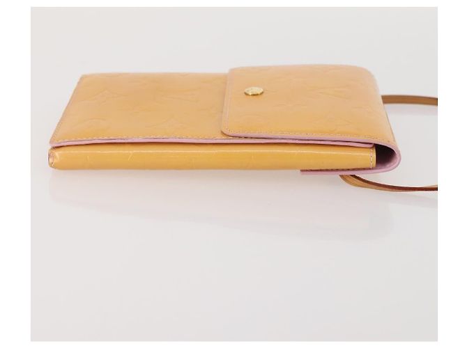 LOUIS VUITTON Carteira Walker Monogram Vernis Rosa Marshmallow M91035 Auth BA11791 - vista 3