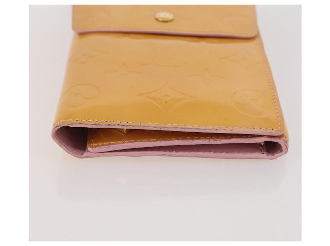 LOUIS VUITTON Carteira Walker Monogram Vernis Rosa Marshmallow M91035 Auth BA11791 - vista 5
