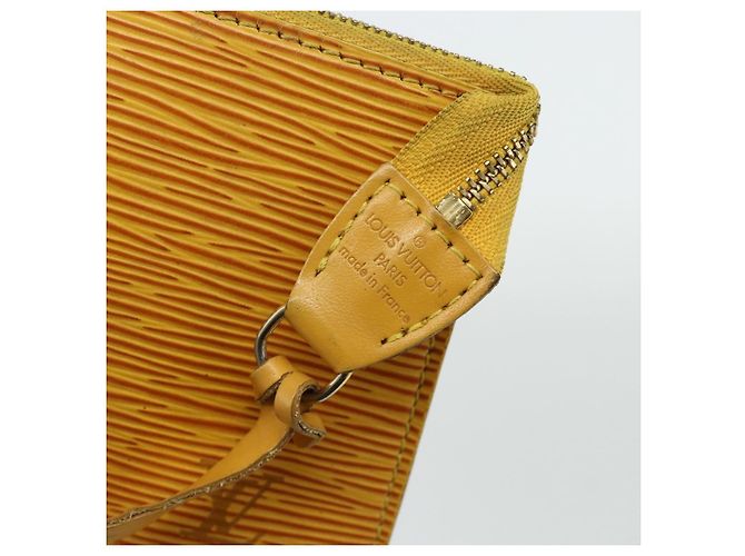 LOUIS VUITTON Epi Pochette Accessoires Pouch Yellow M52949 LV Auth YKZ1388 - view 10