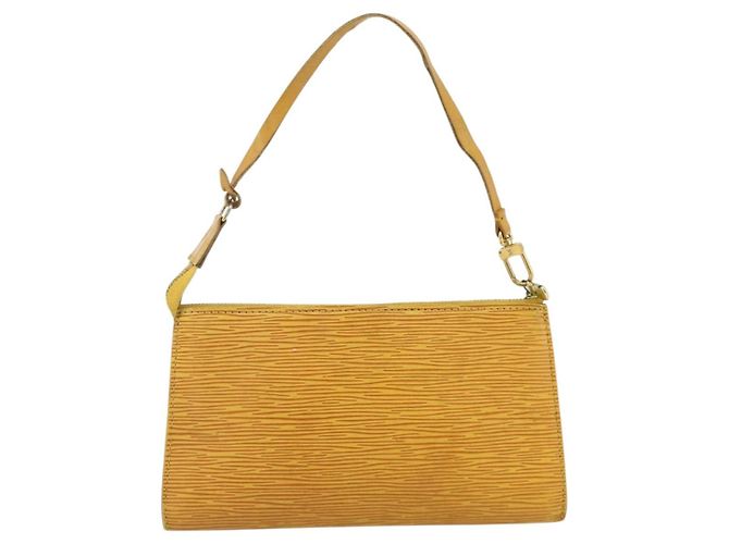 LOUIS VUITTON Epi Pochette Accessoires Pouch Yellow M52949 LV Auth YKZ1388 - view 2