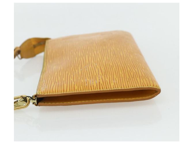 LOUIS VUITTON Epi Pochette Accessoires Pouch Yellow M52949 LV Auth YKZ1388 - view 3