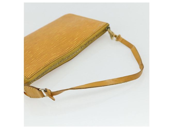 LOUIS VUITTON Epi Pochette Accessoires Pouch Yellow M52949 LV Auth YKZ1388 - view 7