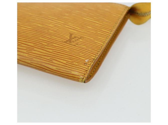 LOUIS VUITTON Epi Pochette Accessoires Pouch Yellow M52949 LV Auth YKZ1388 - view 9