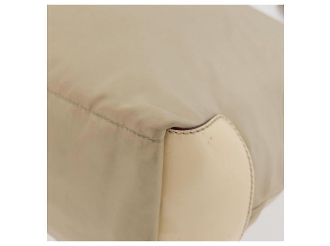 Borsa a Spalla PRADA Nylon Beige Argento Autentica ka4019 - vista 16