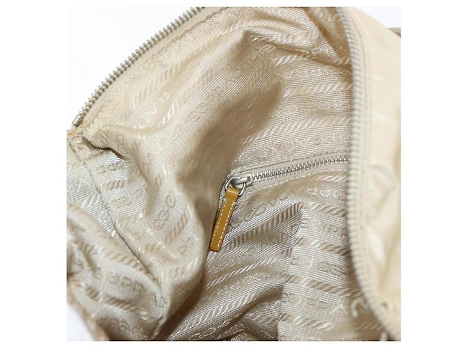Borsa a Spalla PRADA Nylon Beige Argento Autentica ka4019 - vista 21