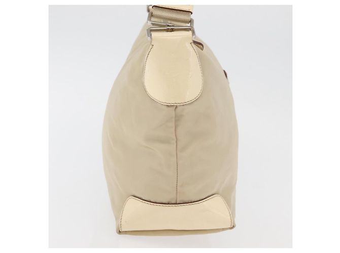 Borsa a Spalla PRADA Nylon Beige Argento Autentica ka4019 - vista 4