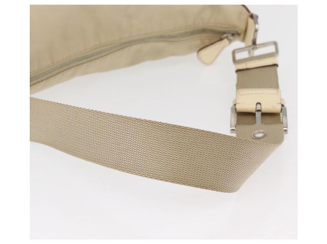 Borsa a Spalla PRADA Nylon Beige Argento Autentica ka4019 - vista 7