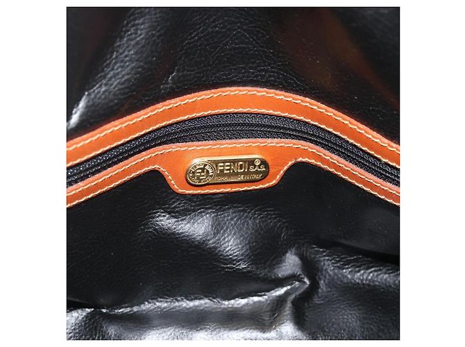 Pequin Borsa Boston in tela Pecan FENDI PVC marrone nero Auth yk20237 - vista 17