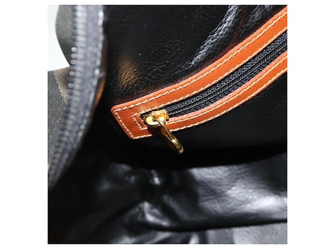Pequin Borsa Boston in tela Pecan FENDI PVC marrone nero Auth yk20237 - vista 21