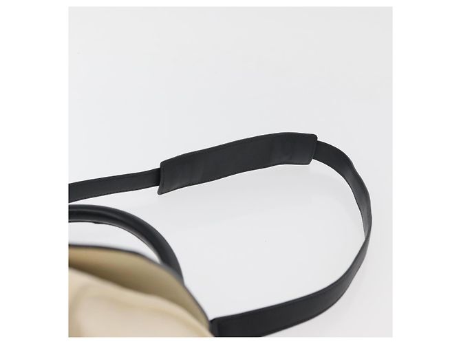 Céline Borsa a mano Trapeze CELINE in tela e pelle 2 in 1 oro beige Auth BA12121A D'oro - vista 10