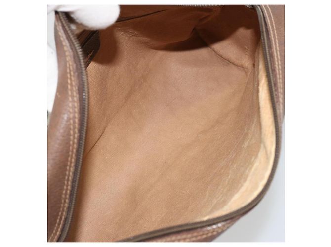 Bolsa Gucci GG Supreme Web Sherry Line em PVC bege e dourado 56 02 088 Auth am11288 - vista 17