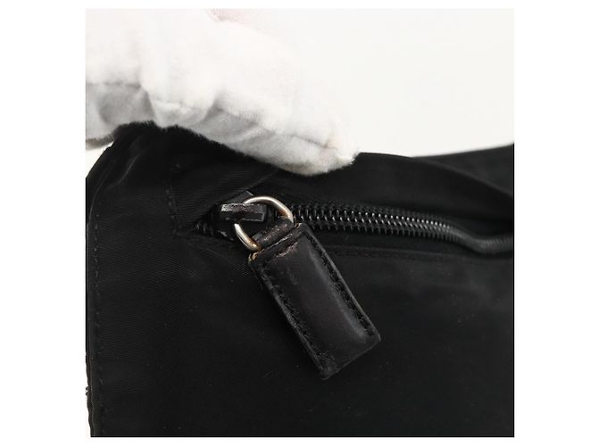 Borsa a Spalla PRADA Nylon Nero Argento Autentica 175183 - vista 10