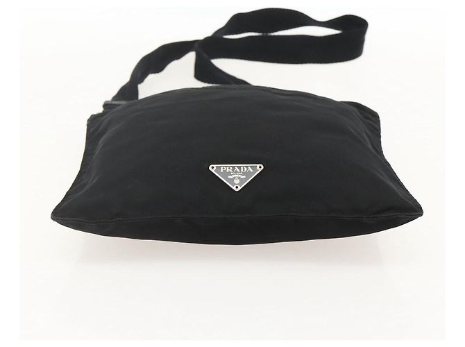 Borsa a Spalla PRADA Nylon Nero Argento Autentica 175183 - vista 5