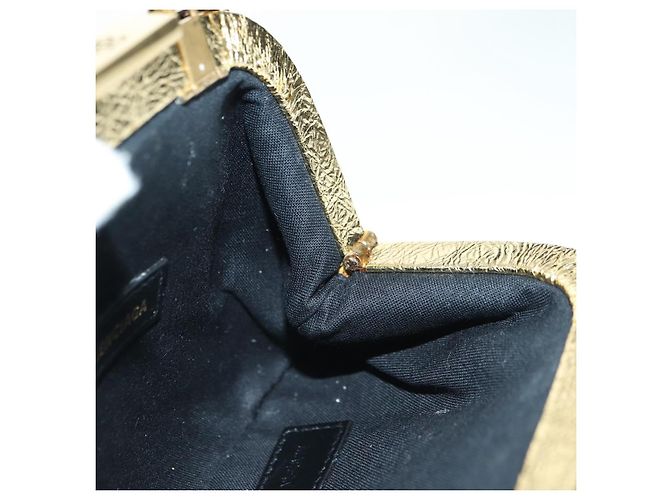 Borsa a spalla Cloud Coin in pelle Balenciaga oro 618915 Auth YKZ1511A - vista 20