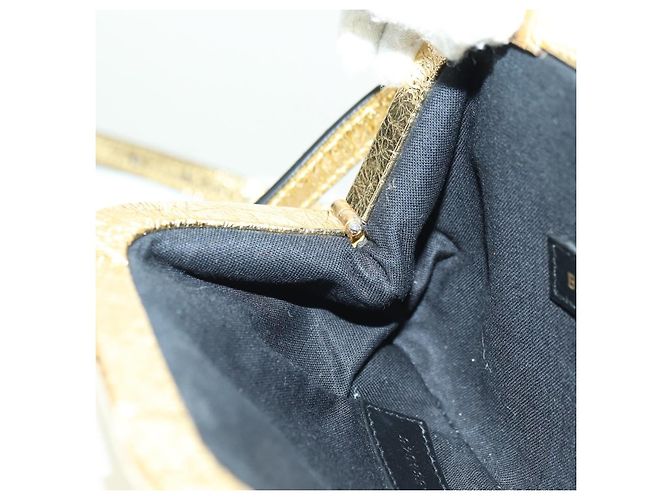 Borsa a spalla Cloud Coin in pelle Balenciaga oro 618915 Auth YKZ1511A - vista 21