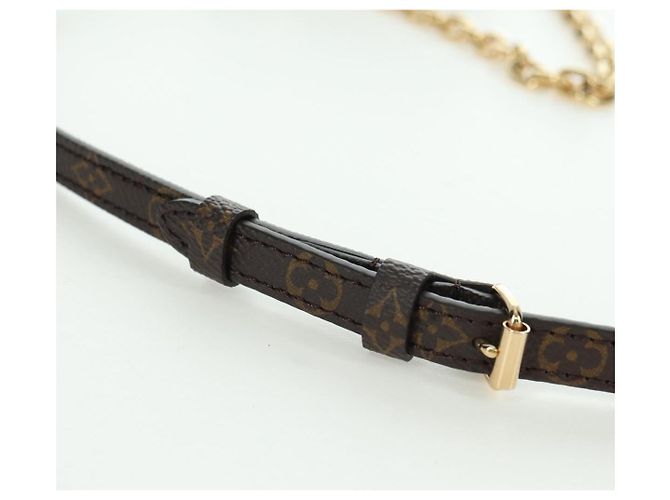 LOUIS VUITTON Monogram Portafoglio Sun Yitian On Chain Borsa Leopardo LV Auth YKZ1015SM Arancione - vista 14