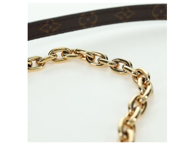 LOUIS VUITTON Monogram Portafoglio Sun Yitian On Chain Borsa Leopardo LV Auth YKZ1015SM Arancione - vista 15