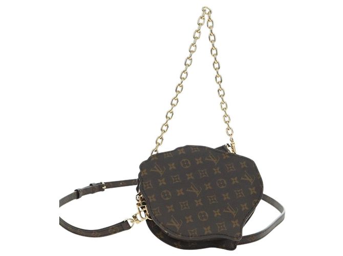 LOUIS VUITTON Monogram Portafoglio Sun Yitian On Chain Borsa Leopardo LV Auth YKZ1015SM Arancione - vista 2