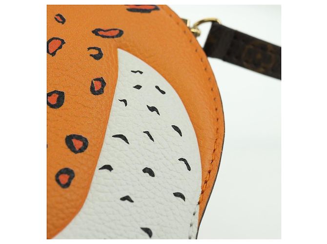 LOUIS VUITTON Monogram Portafoglio Sun Yitian On Chain Borsa Leopardo LV Auth YKZ1015SM Arancione - vista 21