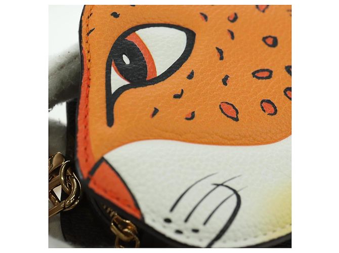 LOUIS VUITTON Monogram Portafoglio Sun Yitian On Chain Borsa Leopardo LV Auth YKZ1015SM Arancione - vista 22