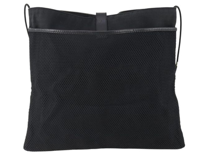 Borsa a Spalla Christian Dior in Tela Nera Auth SW2230A Nero - vista 3