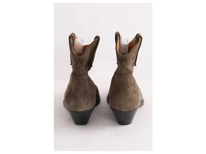 Isabel Marant Botas western kaki Caqui - vista 2