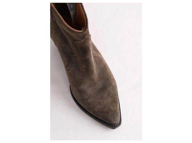 Isabel Marant Botas western kaki Caqui - vista 4