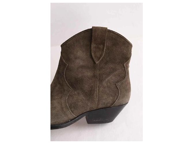 Isabel Marant Botas western kaki Caqui - vista 5