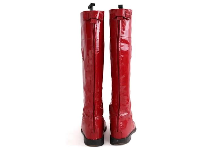 Chanel Rote Stiefel - Ansicht 2