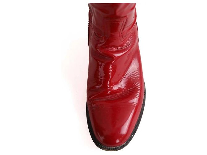 Chanel Rote Stiefel - Ansicht 4