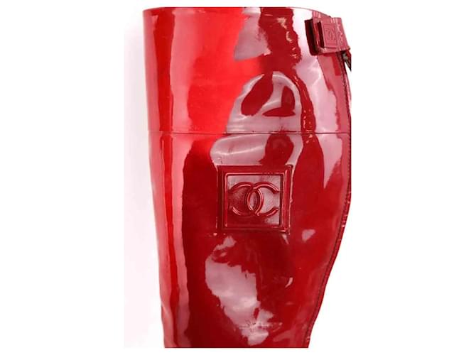 Chanel Rote Stiefel - Ansicht 5
