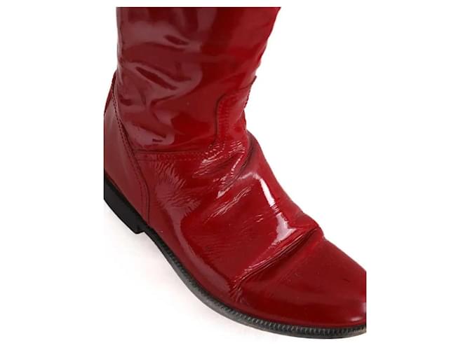 Chanel Rote Stiefel - Ansicht 6