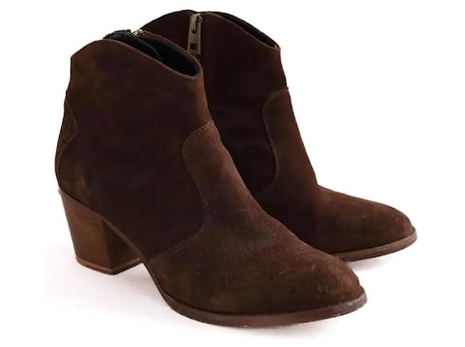 Zadig & Voltaire Botas western marrones Castaño - vista 3