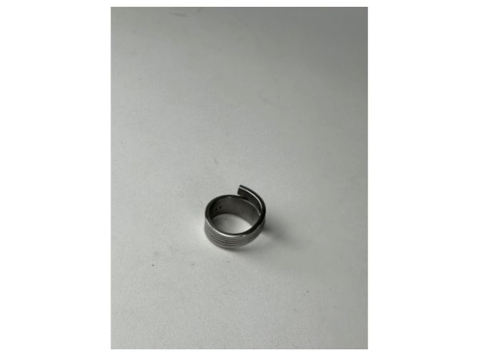 Vintage Givenchy Steel Ring Anthracite Dark grey - view 4