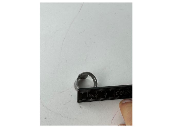 Vintage Givenchy Steel Ring Anthracite Dark grey - view 7