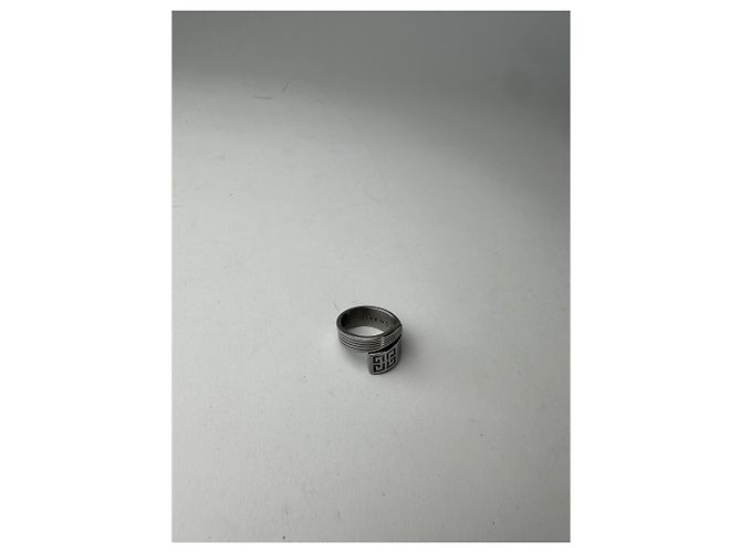 Vintage Givenchy Steel Ring Anthracite Dark grey - view 8