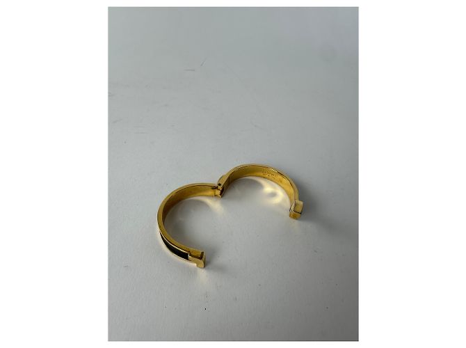Bracciale in pelle placcato oro vintage Loewe Madrid Nero Oro - vista 9