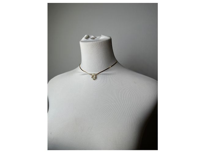 Collana dorata plissettata vintage Givenchy D'oro - vista 12