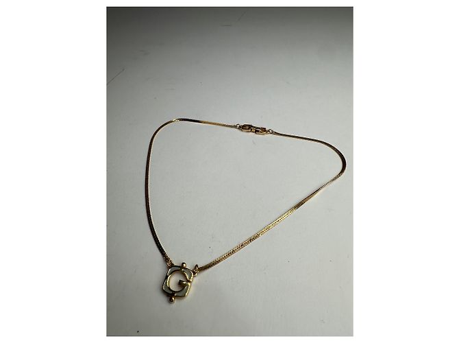 Collana dorata plissettata vintage Givenchy D'oro - vista 4