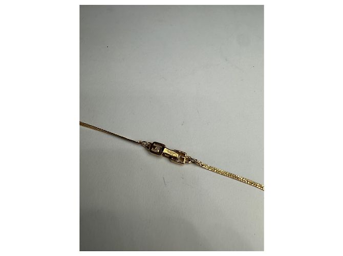 Collana dorata plissettata vintage Givenchy D'oro - vista 6
